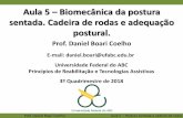 Aula 5 Biomecânica da postura sentada. Cadeira de rodas e ...pesquisa.ufabc.edu.br/bmclab/wp-content/uploads/2018/10/5-Postur… · Prof. Daniel Boari Coelho Biomecânica da postura