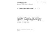 Documentos 212 - Embrapa · Documentos 212 Santo Antônio de Goiás, GO 2007 Informações Técnicas Sobre o Arroz de Terras Altas: Estados de Mato Grosso e Rondônia Safra 2007/2008