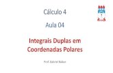 Cálculo 4 Aula 01 - WordPress.comExemplos Exemplo 3 Calcular o volume do sólido que está abaixo do cone = 2+ 2e acima do disco 2+ 2≤4. Exemplo 4 Calcular a integral iterada. −3