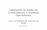 Laboratório de Redes de Computadores e Sistemas …...Laboratório de Redes de Computadores e Sistemas Operacionais Linux: O Sistema de Arquivos de Rede Fabricio Breve