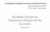 Atividades Econômicas Tradicionais e Notáveis do Rio de Janeiro …€¦ · •Marca ou reputação reconhecida; •Empresas familiares que preservam o negócio entre gerações;