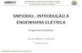 SNP33D03 - INTRODUÇÃO À ENGENHARIA ELÉTRICAsinop.unemat.br/site_antigo/prof/foto_p_downloads/fot... · 2017-04-06 · INTRODUÇÃO À ENGENHARIA ELÉTRICA (Aula 1) UNIVERSIDADE