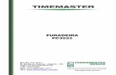 Manual de operação FC3522 - Timemaster › Content › Arquivos › Manual › p1...8 Número de etapas de velocidade do fuso Step 12 9 Faixa de velocidade do fuso r/min 125~3030