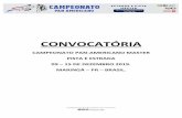 CONVOCATÓRIA - CBCcbc.esp.br/arquivos/CONVOCATORIA_PANAMERICANO_PORTUGUES… · CONVOCATÓRIA CAMPEONATO PAN-AMERICANO MASTER PISTA E ESTRADA 09 – 15 DE DEZEMBRO 2019. MARINGÁ