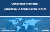 Congresso Nacional Comissão Especial Carro Diesel€¦ · Posição da SAE BRASIL • Os carros Diesel devem ser liberados para que os brasileiros tenham acesso à sua avançada