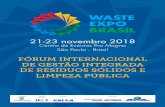 21-23 novembro 2018 - Waste Expowasteexpo.com.br/assets/forum_horarios_2018_v1.pdf · 16:00 - 16:20 Aplicações e benefícios do Tratamento Mecânico-Biológico, Mr. Alberto Carrera
