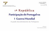 Ano Lectivo 2009/2010 HISTÓRIA E GEOGRAFIA DE PORTUGAL … · 2010-04-12 · Participação de Portugal na I Guerra Mundial 1ª República O grande descontentamento dos Portugueses.