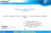 Instituto de Química /UNESP Araraquara Escritório Regional de … › eventos › 2012 › 10 › fapesp › Miguel.pdf · 2012-10-30 · ERAPI Escritório Regional de Apoio à