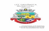 LEI ORGÂNICA MUNICIPAL · 2019-03-01 · atribuição de elaborar a lei basilar de ordem municipal, reunidos para instituir e manter uma comunidade inspirada na Justiça, na Democracia
