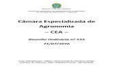 Câmara Especializada de Agronomia – CEA...2016/07/21  · Processo nº C-918/2012 C1 Original e V2 - Centro Universitário de Araraquara – UNIARA: Exame de Atribuições - Curso: