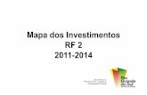 Mapa dos Investimentos RF 2 2011-2014 · 2017-06-21 · APLs e os processos de pesquisa e inovação 2.2 Fomentar a cooperação e integração federativa e a cooperação internacional,