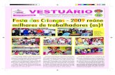 Edição 245 - OUTUBRO DE 2009 - costureirassp.org.br · LINE - ganhador da TV de ... Autorizo o Sindicato das Costureiras de São Paulo e Osasco a solicitar o des-conto das mensalidades