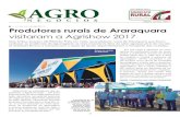 AGRO - Sindicato Rural Araraquarasindicatoruralararaquara.com.br/...JUNHO-2017-min.pdf · visitaram a Agrishow 2017 A FEIRA DO AGRONEGÓCIO Dois ônibus levaram até Ribeirão Preto
