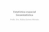 Estatística espacial GeoestatísticaEstatística espacial •Diferencia-se da estatística tradicional por considerar a localização, a posição no espaço. •Estatística espacialCentro