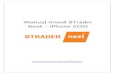 Manual Invest BTrader Next iPhone (iOS) iOS...Pode optar por anexar à sua ordem inicial um Stop Loss (6), um Take Profit (7), ou ambos. Para cancelar uma ordem, basta carregar na