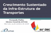 Crescimento Sustentado da Infra-Estrutura de Transportesweb.antaq.gov.br/portalv3/pdf/palestras/CrescimentoSustentado.pdf · •70% da movimentação da carga geral no Brasil é realizada