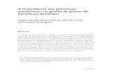 A importância das premissas econômicas na …...162 Revista do BNDES 43, junho 2015 Abstract The fall in the interest rates, with the recent weak performance of equity markets, and