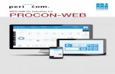 WEB-HMI für Industrie 4.0 PROCON-WEB - Pericom...tionsumfeld Softwarelösungen zur Steuerung, Auswertung und Wartung. Dabei verliert der klassische PC immer mehr an Bedeutung. Mobile