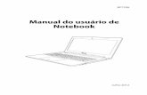 Manual do usuário de Notebook - ASUS · 2 Manual do usuário de Notebook Sumário Capítulo 1: Introdução Sobre Este Manual do Usuário ..... 6