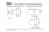 Electrónica de Instrumentação · Electrónica de Instrumentação © Jorge Guilherme 2009 #78 N1 N2 R1 R2 Rx Fonte de alta tensão 1kV - 5kV Mega ohmimetro 0 – 500M ΩΩΩΩ