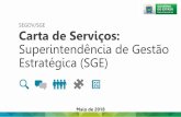SEGOV/SGE Carta de Serviços: Superintendência de Gestão ... · (Realizado durante 2°Semestre de 2017) Para sua elaboração foram feitas dinâmicas com todos e foram extraídos