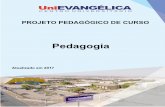 Pedagogia - UniEVANGÉLICAv2.unievangelica.edu.br/.../2018/10/pedagogia-ppc.pdfPedagogia, pela Resolução CP/CNE Nº 1, de 15 de maio de 2006. Envolvido nesse contexto, o Curso de