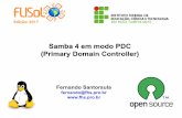 Samba 4 em modo PDC (Primary Domain Controller)"Samba 4 em modo PDC no Ubuntu Server" * Instalar e configurar o Ubuntu Server * Instalar e configurar o Samba 4 * Configurar permissões