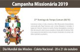 27º Domingo do Tempo Comum (06/10)...30º Domingo do Tempo Comum (27/10) Irmãos e irmãs, hoje em Roma encerrou-se o Sínodo da Pan-Amazônia. Foi para toda a Igreja um momento de