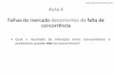 Aula 4 Falhas de mercado decorrentes de falta de concorrência · 2019-05-27 · Aula 4 Falhas de mercado decorrentes de falta de concorrência João Paulo de Resende, 2019 •Qual