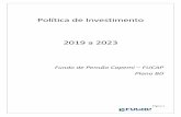 Política de Investimentos - FUCAP€¦ · 7. Alocação de recursos e os limites por segmento de aplicação 6 8. Limites9 9. Investimentos diretos em Títulos Públicos 11 10. Derivativos