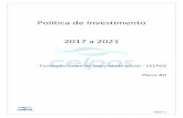 Política de Investimento 2017 a 2021 - Celpos...Fundos de participação 20% 3% Fundos Mútuos de Investimentos em Empresas Emergentes 20% 3% Fundos Imobiliários 10% 3% Fundos multimercado
