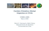 Cambio Climático Global Impactos en Chile · Departamento de Geofísica Universidad de Chile. Temario 1. La Evidencia de cambio en Temperatura 2. Los mecanismos (natural vs antropogénico)