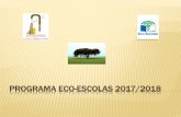 Programa Eco-Escolas 2017/2018 - drealentejo.ptagvamareleja.drealentejo.pt/site/pdf/2017-2018/eco_escolas_atividades.pdfPROGRAMA ECO-ESCOLAS 2017/2018 Neste momento está a decorrer