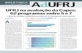 UFRJ na avaliação da Capes: 62 programas entre 5 e 7 - ABC · 2017-10-02 · de 2016. Esta avaliação talvez ainda não espelhe a situação”. Foguel viu, com orgulho, um crescimento