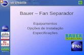 Bauer – Fan Separador...Opções de bomba para o mercado do Brasil Opções: CSPH (bomba submersa cortante) com dispositivo de corte ESPH (bomba submersa para efluentes) sem dispositivo