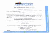 Prefeitura Municipal De Firminópolis · GO, em favor do a) — Conceder duas (02) diárias para Goiânia — , para empreender Servidor/Chefe de Gabinete do Prefeito EDILON CÂNDIDO