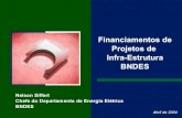 Financiamentos de Projetos de Infra-Estrutura BNDES · 2006-11-17 · Financiamentos de Projetos de Infra-Estrutura BNDES Abril de 2004 Nelson Siffert Chefe do Departamento de Energia