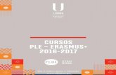 CURSOS PLE – ERASMUS+ 2016-2017 · 2016-08-25 · CURSOS DE PORTUGUÊS LÍNGUA ESTRANGEIRA ERASMUS+ 2016-2017 CURSO INTENSIVO . SETEMBRO 2016 CURSO SEMESTRAL Nível: Iniciação