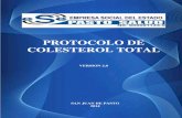 PROTOCOLO DE COLESTEROL TOTAL - Pasto Salud Ese · PROTOCOLO DE COLESTEROL TOTAL FORMULACION CODIGO VERSION PAG Subgerencia de Salud e Investigación PR-CT 2.0 11 1. OBJETIVOS 1.1