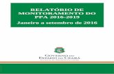 RELATÓRIO DE MONITORAMENTO DO PPA 2016-2019 …...Relatório de Monitoramento do PPA - Período: janeiro a setembro 6 1. Execução financeira consolidada Eixo Lei + cred Empenhado
