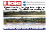 jhoje.com.br @oparana hoje news População fecha torneira e ...jhoje.com.br/wp-content/uploads/2019/09/edicaocompleta-2019-09-1… · Econômico. Já foram adquiridos mil pacotes