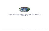 Lei Orçamentária Anual - 2017 - Prefeitura Municipal de Campinas · 2016-10-05 · Art. 1º O Orçamento Programa do Município de Campinas para o exercício de 2017, discriminado