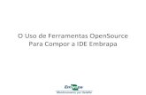 O Uso de Ferramentas OpenSource Para Compor a IDE Embrapa€¦ · Mobile. IDE –Diagrama de Composição SGDB CS) GeoDatabase Servidor de Arquivos Rasters Servidor de Mapas (WMS,