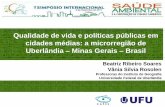 Qualidade de vida e políticas públicas em cidades médias ... · - a pobreza extrema, de 2003 a 2011, caiu de 10,9% para 5%, - a renda brasileira, de 1995 a 2011, teve um crescimento