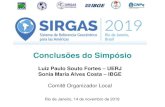 Conclusões do Simpósio - SIRGASVenezuela Participantes (2 ... 2019 en Buenos Aires y de la 27 Asamblea General de la Unión Internacional de Geodesia y Geofísica –IUGG - celebrada