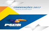 CONVENÇÕES 2017tucano.org.br/wp-content/uploads/2017/08/Manual... · 2017-08-31 · Calendário Convenções Municipais 2017 Municípios com menos de 500 mil eleitores Data da Convenção