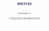 Unidade 3: FUNÇÕES NUMÉRICAScmq.esalq.usp.br/wiki/lib/exe/fetch.php?media=biometria:r-tutor:... · [1] 1 15 18 3 6 > cumsum(b) [1] 1 16 34 37 43 > sort(b) [1] 1 3 6 15 18 > sort(b,