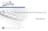 Sincronização de Processos (4)inf.ufes.br/~rgomes/so_fichiers/aula12.pdfalgumas linguagens de programação: Módula, Pascal Concorrente, Euclid Concorrente,Java. Visão da Estrutura