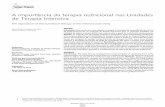 A importância da terapia nutricional nas Unidades de ...€¦ · team about the performance and/or role of the nutritionist in this unit in particular. Results: Even being recognized