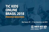 TIC KIDS ONLINE BRASIL 2018 - Cetic.br · PERCEPÇÃO SOBRE PROPAGANDA NA INTERNET % de crianças e adolescentes de 11 a 17 anos usuários de Internet (2018) Por faixa etária 34